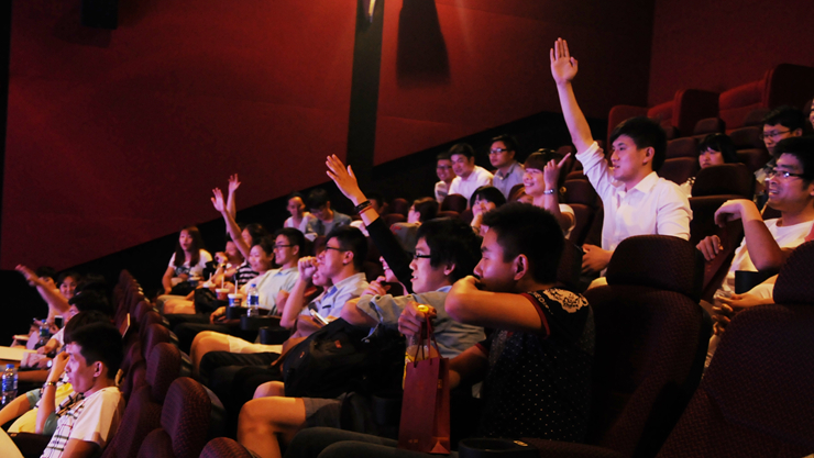 影迷積極參加互動