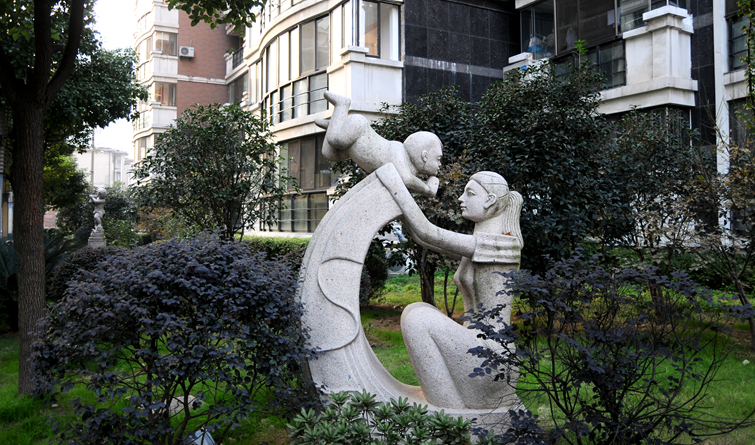 華亭陽光綠洲小區(qū)造型景觀