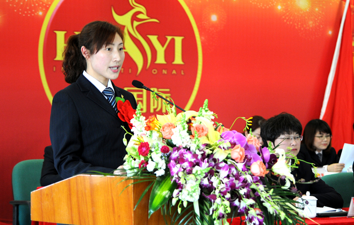 先進班組代表發言